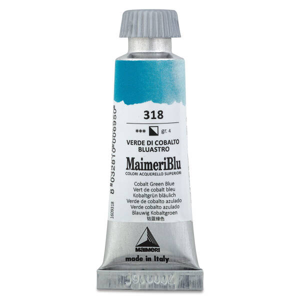 MaimeriBlu Tüp Sulu Boya 12 ML 318 Cobalt Green Blue - 3