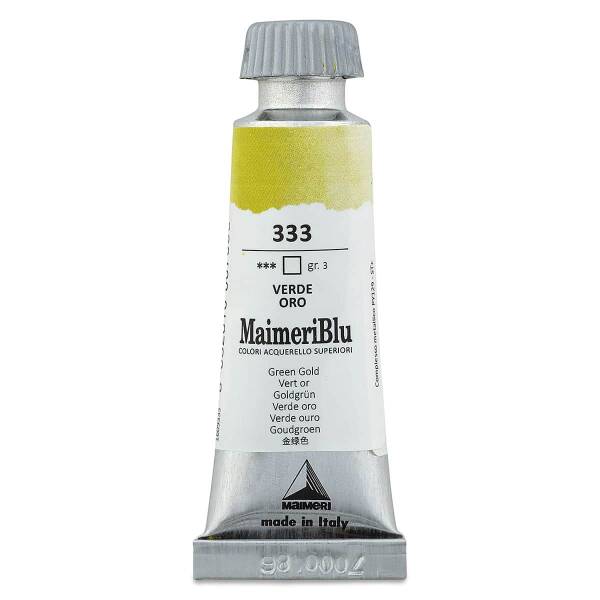MaimeriBlu Tüp Sulu Boya 12 ML 333 Green Gold - 3