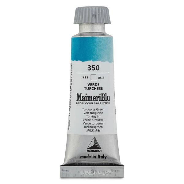 MaimeriBlu Tüp Sulu Boya 12 ML 350 Turquoise Green - 3