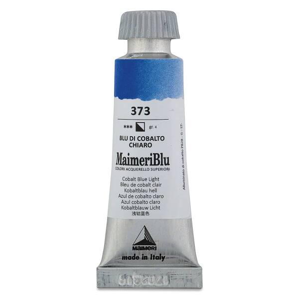 MaimeriBlu Tüp Sulu Boya 12 ML 373 Cobalt Blue Light - 3