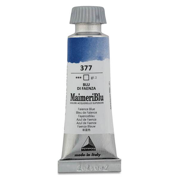 MaimeriBlu Tüp Sulu Boya 12 ML 377 Faience Blue - 3