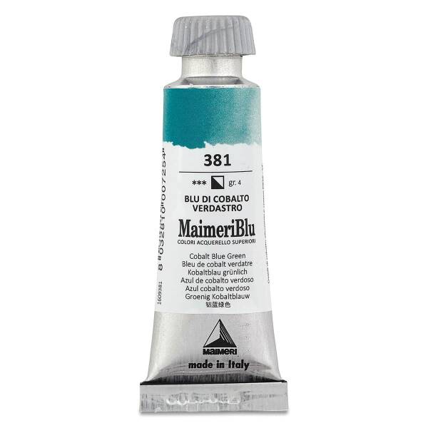 MaimeriBlu Tüp Sulu Boya 12 ML 381 Cobalt Blue Green - 3