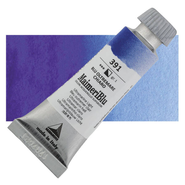MaimeriBlu Tüp Sulu Boya 12 ML 391 Ultramarine Light - 1