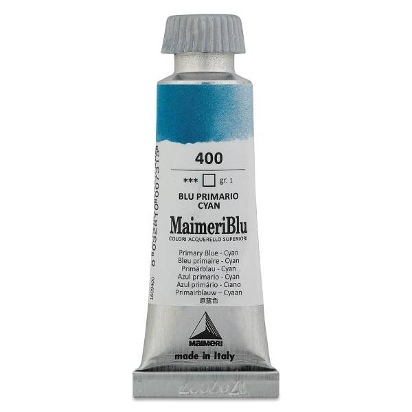 MaimeriBlu Tüp Sulu Boya 12 ML 400 Primary Blue Cyan - 3
