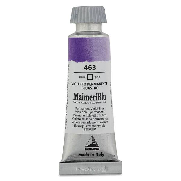 MaimeriBlu Tüp Sulu Boya 12 ML 463 Permanent Violet Blue - 3