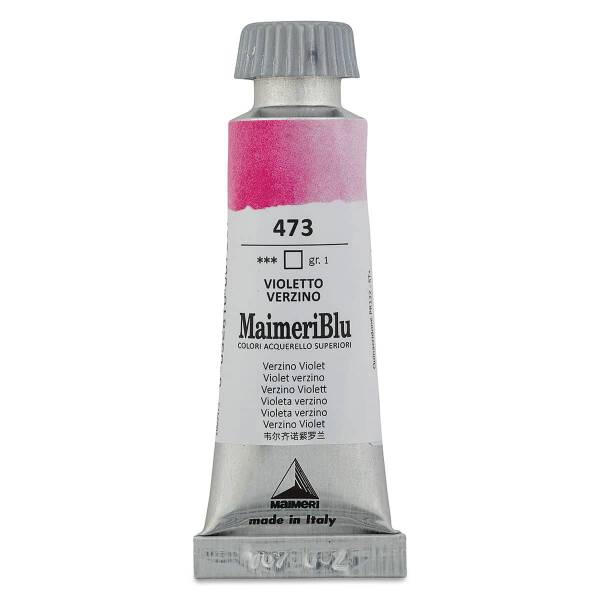 MaimeriBlu Tüp Sulu Boya 12 ML 473 Verzino Violet - 3
