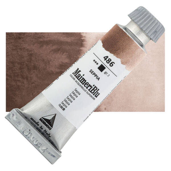 MaimeriBlu Tüp Sulu Boya 12 ML 486 Sepia - 1