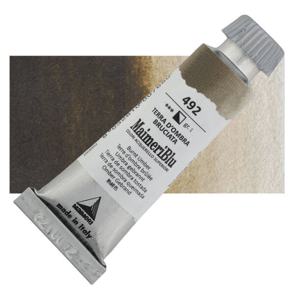 MaimeriBlu Tüp Sulu Boya 12 ML 492 Burnt Umber - 1