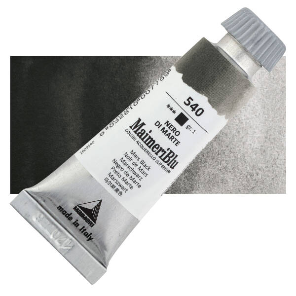 MaimeriBlu Tüp Sulu Boya 12 ML 540 Mars Black - 1