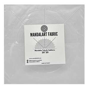 Mandala Fabric - Mandalaart Teknik Şablonu 20X20