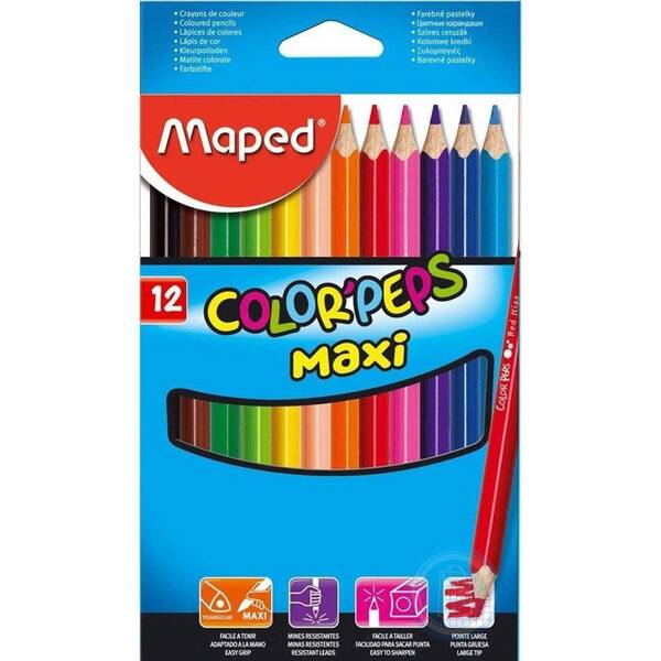 Maped Color Peps Maxi Kuruboya Set 12'Li
