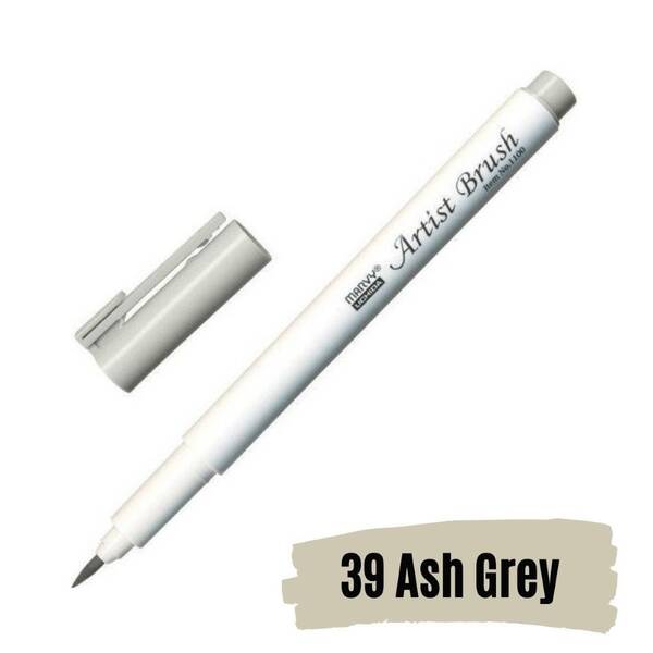 Marvy Brush Pen Fırça Kalem Ash Grey