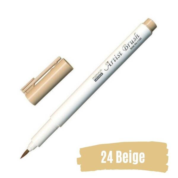 Marvy Brush Pen Fırça Kalem Beige