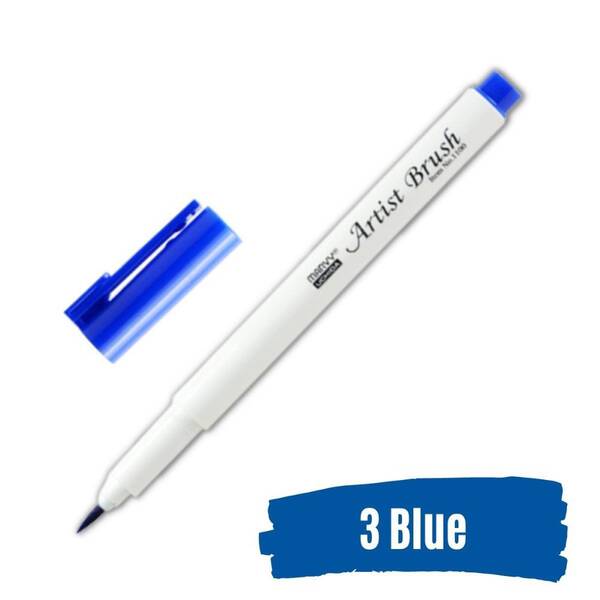 Marvy Brush Pen Fırça Kalem Blue
