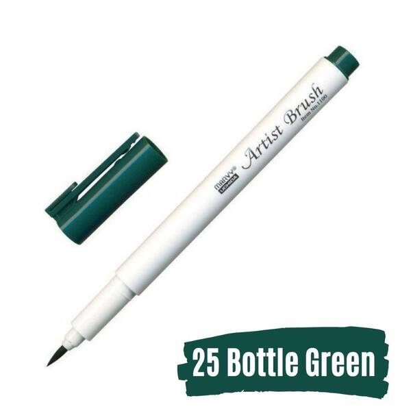 Marvy Brush Pen Fırça Kalem Bottle Green