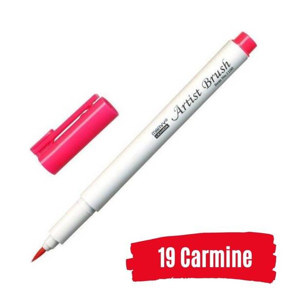 Marvy Brush Pen Fırça Kalem Carmine