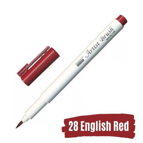 Marvy Brush Pen Fırça Kalem English Red