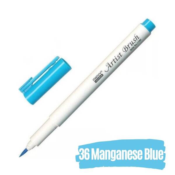 Marvy Brush Pen Fırça Kalem Manganese Blue