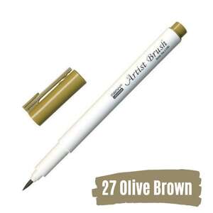 Marvy Uchida - Marvy Brush Pen Fırça Kalem Olive Brown