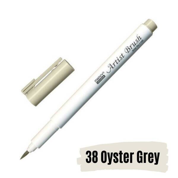 Marvy Brush Pen Fırça Kalem Oyster Grey