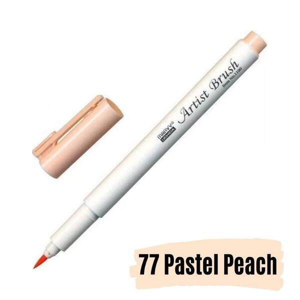 Marvy Brush Pen Fırça Kalem Pastel Peach