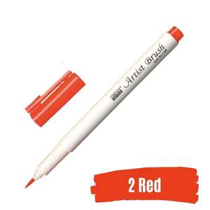 Marvy - Marvy Brush Pen Fırça Kalem Red