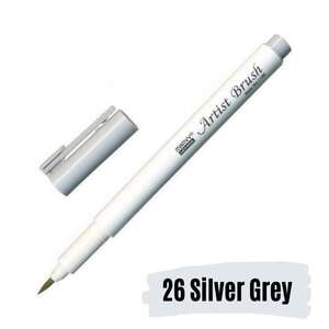 Marvy Uchida - Marvy Brush Pen Fırça Kalem Silver Grey