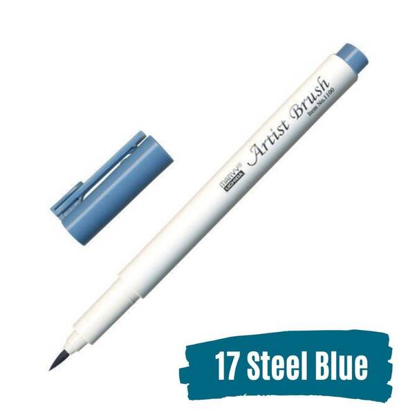 Marvy Brush Pen Fırça Kalem Steel Blue