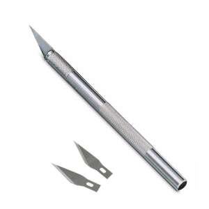 MAS 2776 Kretuar Maket Bıçağı +2 Yedek Uçlu Set - Mas