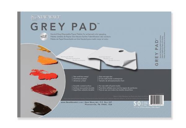 New Wave Grey Pad Disposable Paper Dikdörtgen Palet 30cm x 40cm