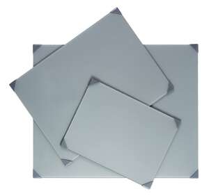 New Wave Posh Glass Tabletop Cam Gri Palet 30cm x 40cm - Thumbnail