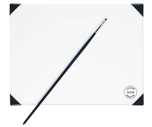 New Wave Posh Glass Tabletop Clear Cam Palet 40cm x 50cm - Thumbnail