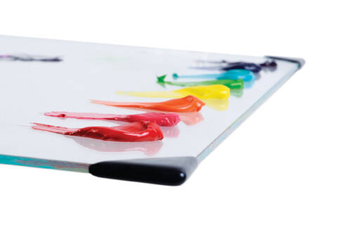 New Wave Posh Glass Tabletop Clear Cam Palet 40cm x 50cm