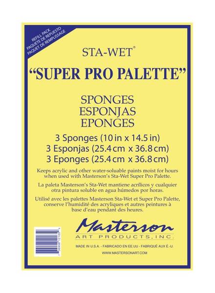 New Wave Masterson Super Pro Palet Süngeri 3'Lü 25.4cm x 36.8cm