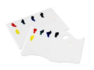 New Wave White Pad Disposable Paper El Tipi Kağıt Palet 30cm x 40cm - Thumbnail