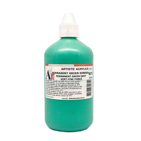 Old Holland Ara Acyrlic 500 Ml Seri 2 Permanent Green Deep - 1