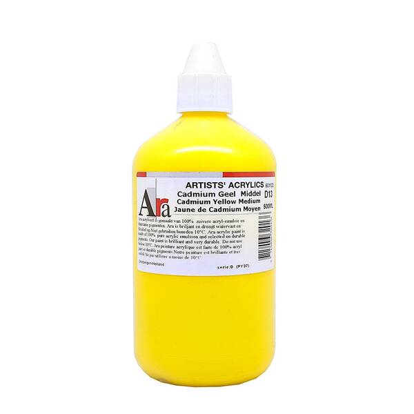 Old Holland Ara Acyrlic 500 Ml Seri 4 Cadmium Yellow Medium - 1