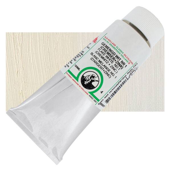 Old Holland El Yapımı Yağlı Boya 125 Ml Seri 4 Flake White N1 (Cremnitz+Zinc) - 1