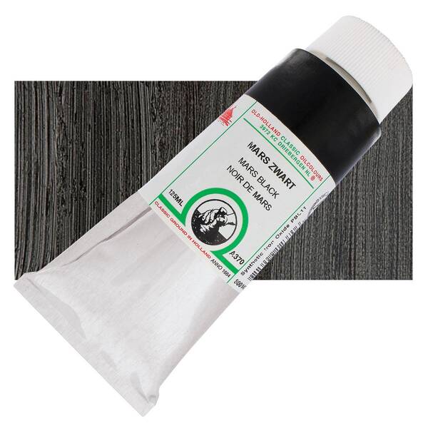 Old Holland El Yapımı Yağlı Boya 125 Ml Seri A370 Mars Black - 1