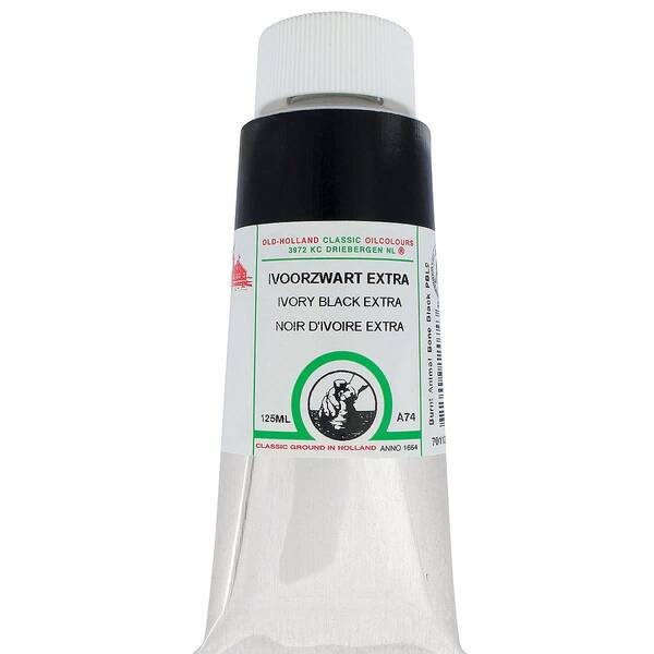 Old Holland El Yapımı Yağlı Boya 125 Ml Seri A74 Ivory Black Extra - 4