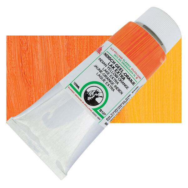 Old Holland El Yapımı Yağlı Boya 125 Ml Seri B127 Indian Yellow Orange Lake Extra - 1