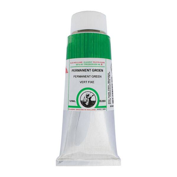 Old Holland El Yapımı Yağlı Boya 125 Ml Seri B289 Permanent Green - 3