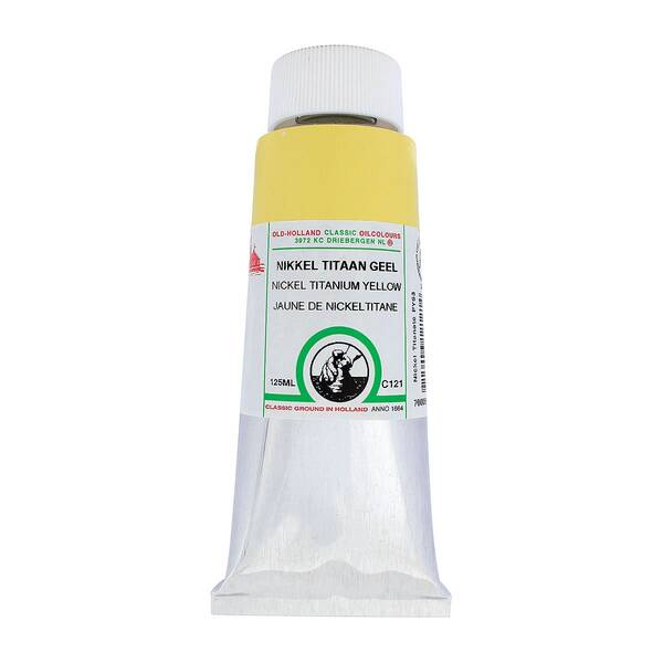 Old Holland El Yapımı Yağlı Boya 125 Ml Seri C121 Nickel Titanium Yellow - 4