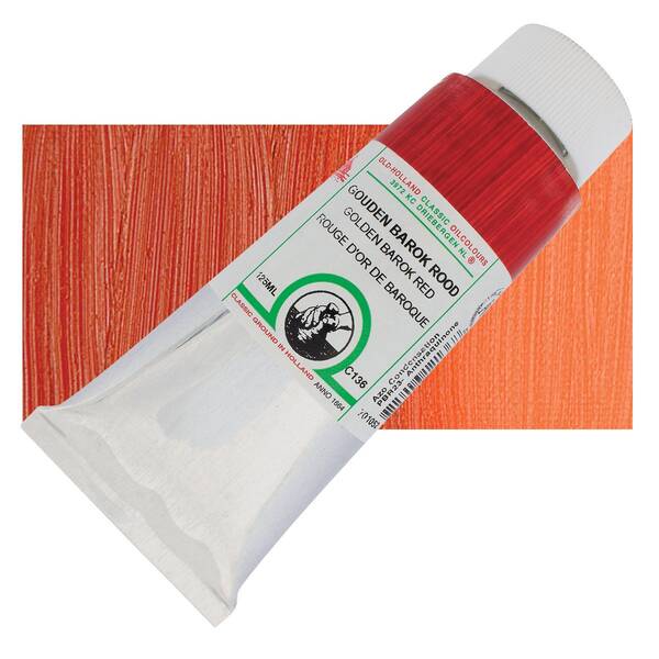 Old Holland El Yapımı Yağlı Boya 125 Ml Seri C136 Golden Barok Red - 1