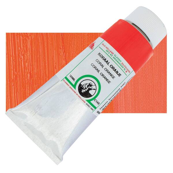 Old Holland El Yapımı Yağlı Boya 125 Ml Seri C145 Coral Orange - 1