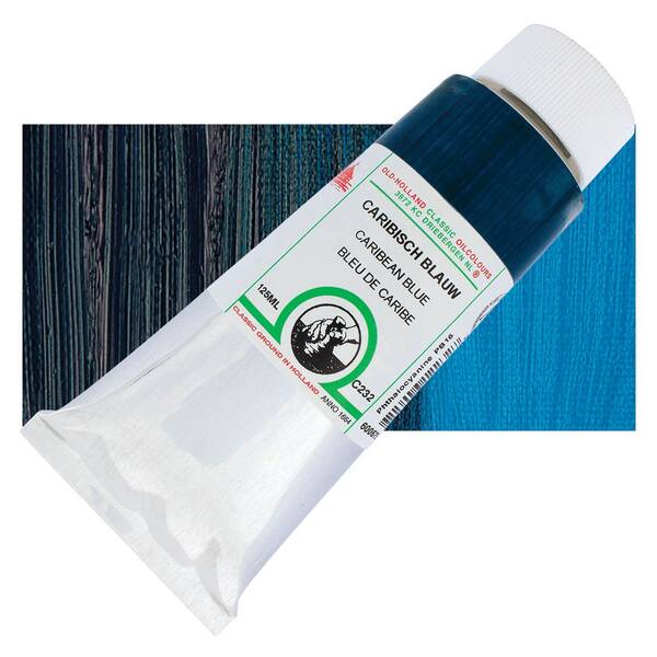 Old Holland El Yapımı Yağlı Boya 125 Ml Seri C232 Caribbean Blue - 1