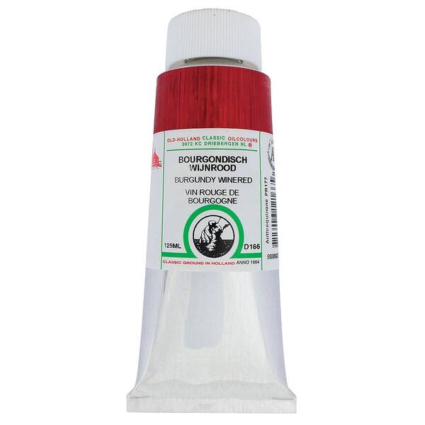 Old Holland El Yapımı Yağlı Boya 125 Ml Seri D166 Burgundy Wine Red - 3