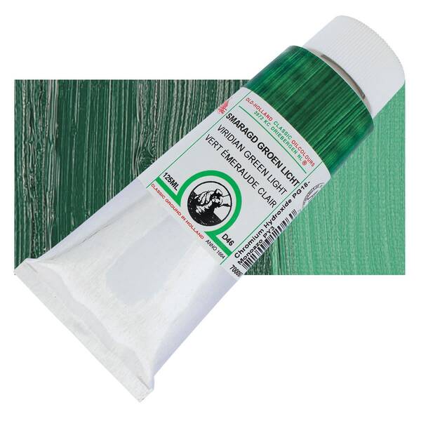 Old Holland El Yapımı Yağlı Boya 125 Ml Seri D46 Viridian Green Light - 1