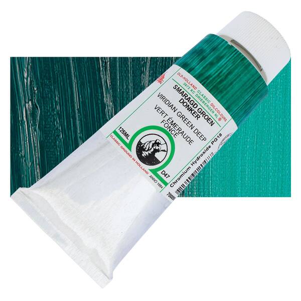 Old Holland El Yapımı Yağlı Boya 125 Ml Seri D47 Viridian Green Deep - 1
