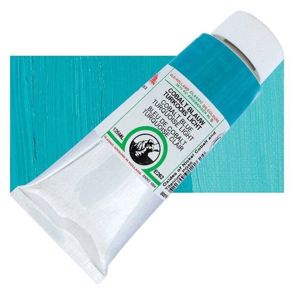 Old Holland El Yapımı Yağlı Boya 125 Ml Seri E262 Cobalt Turquoise Blue Light - 1